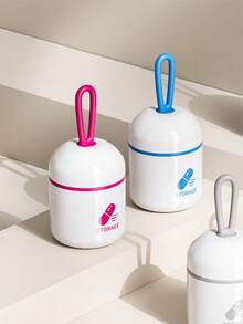 1PC Water Cup Medicine Box, Small Portable Medicine Moisture-Proof Packaging Box