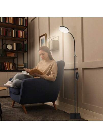 Yogle 1. Moderne Vloer Lamp Adjustable Function, Lightweight LED Reading That Can Be Installed Vertically, 10 Brightness Swivel [1H Timer], Work, Study, Sewing, Painting, Makeup, Etc. Purposes. view 9