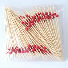 100 szt. patyczków owocowych, patyczki bambusowe, patyczki kwiatowe, widelce do owoców, kreatywne wykałaczki artystyczne, dekoracyjne patyczki bambusowe, widelce do burgerów, odpowiednie do dekoracji napojów i widelców deserowych, kuchnia, prezent świąteczny