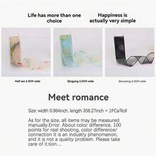 9m Elegant Ribbon Bow, Suitable For Bows, Bouquets, Gift Wrapping, Decorations, Crafts, Decorative Ribbons, Wedding Decor, DIY Rose Flower Materials, Ribbon Decorations, Cake Gift Packaging, Weaving, Parties Or Ribbon Satin (9m Long/2.5cm Wide/Roll=1pc)