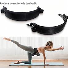 1 pieza Cinturón con acolchado para puente glúteo y elevación de cadera - Banda de resistencia ajustable para entrenamiento de peso para ejercicios de glúteos, gimnasio, yoga, sentadillas y fortalecimiento de glúteos (Negro/Rosa)