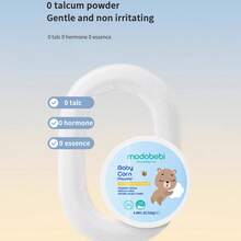 Modobebi Baby Corn Powder, Moisture-Wicking, Refreshing And Comfortable, Soothing Skin, All-Body Use. Natural Plant-Based Formula, Fine Powder Texture, Gentle Ingredients, No Additives.