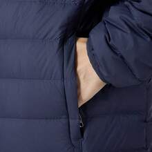 Under Armour Chaqueta acolchada de plumón deportiva para hombre, unicolor, cuello alto, cortavientos y cálida - Azul oscuro - Ver 6