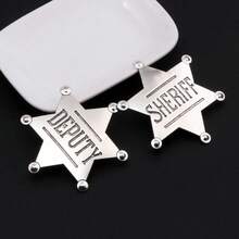 Distintivo dello sceriffo, decorazione da festa da cowboy, il miglior regalo per feste di Natale per gli amici