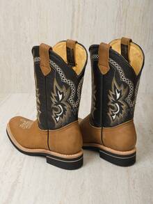 BOTA RODEO PARA HOMBRE 100% PIEL DE RES MARCA BDP SUELA DE HULE CONSTRUCCION WELT - ARENA - Ver 2