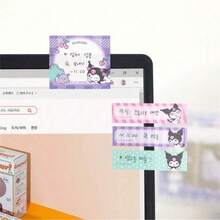 Libreta de notas Kawaii y linda de Sanrio con diseños de My Melody, Kuromi y , libreta de pegatinas para estudiantes, regalo de cumpleaños