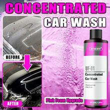 Ryekew Ryekew Spray de lavado de autos de 100ML ROSA Espuma de pretratamiento Capa de espuma densa y fluida Espuma rosa natural