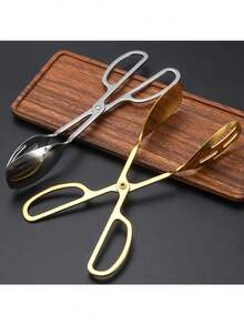 1 szt. 10-calowe szczypce do sałatek ze stali nierdzewnej, szczypce do grilla, szczypce do bufetu samoobsługowego, przybory cateringowe na wesela i imprezy