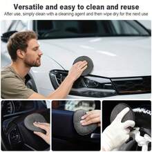 An 11pcs Car Cleaning Kit That Includes A Tire Brush, Microfiber Cleaning Gloves, Scratch Removal Pads, And Detailing Sponges For Both Interior And Exterior Care, Making It An Excellent Choice For Car Cleaning.