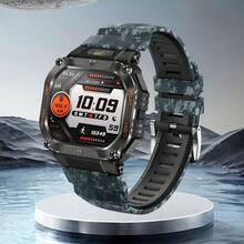 2025 New Outdoor Sports Smart Watch, Featuring Scaled Strap Design, Suitable For Men And Women, 1.75" IPS HD Large Screen 360*360, Flashlight, 30M Waterproof, Wireless Calling, 100+ Sports Modes, 24-Hour Tracking, Smart Voice Assistant, Customizable Dial, Music & Photo Control, 480mAh Battery, Compatible With Android/IOS, Suitable For Daily Sports, Gatherings, Birthdays And Gifts