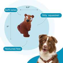 Outward Hound Tootiez Sheep Grunting Latex Rubber Dog Toy, Small - Màu B - Xem 3