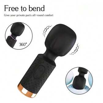 1 st vibratorstav, sexleksaker för kvinnor, vibratorer för henne, massageapparat med stav, klitorisstimulator, sexleksak, G-punktsdildo, med 10 hastigheter, kraftfull, svart, sexverktyg, sexverktyg, sexleksaker, vattentät, sexuellt välbefinnande, vibrator 18+, silikon, sexprodukt, sexspel, lesbisk