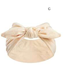 1pc Women's Bow Tie Rabbit Ear Headband, Boho Style Super Wide Cute Knotted Rabbit Ear Headband, Paisley Pattern, Elastic Solid Bow Hair Accessory, Suitable For Women, Yoga/Sports/Outdoor Activities, Solid Color Casual Polyester Fashion All Season (11 Color Options) Winter Scarf Women Soft Headband Women Hair Accessories Elegant Hair Band - Multicolor - View 8