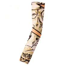 8 Stück Tattoo Ärmel Set, Fake Arm Ärmel, realistischer Schutz, weich & dehnbar, Arm Schutz, geeignet für Männer & Frauen, kühlend für die Arbeit, UV-Schutz, unisex, dehnbar, Cosplay Accessoire