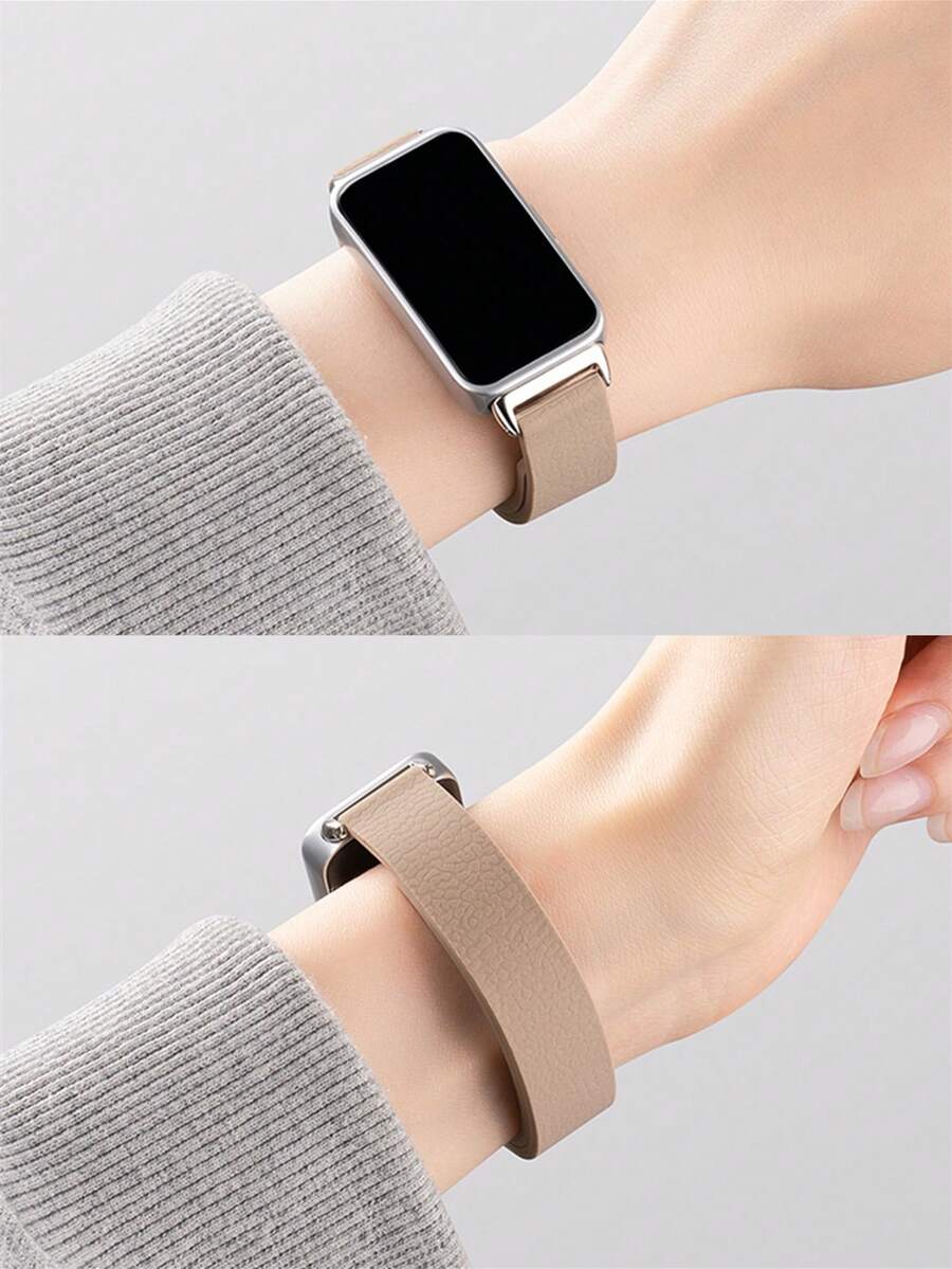 1 pulseira magnética de silicone, compatível com Huawei Band 7/8/9/10/NFC