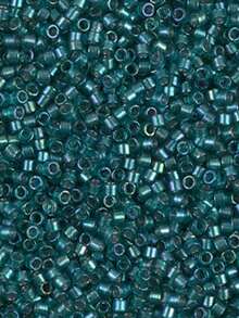 1.6毫米11/0 Delica 珠子10克玻璃种子珠光泽彩虹色日本11/0 Delica 珠子适用于手链首饰制作