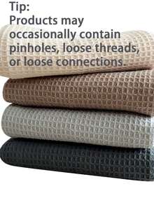 1 Piece Solid Color Waffle Dish Cloth Set, Teak Scrub Pad, Kitchen Towel, Small Square Towel, Dish Cloth, Non-Slip Mat Cloth, Suitable For Kitchen, Bathroom, And Other Cleaning Tasks - Multicolor - View 8