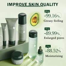 Avocado Skin Care Set,Facial Kit With Facial Cleanser,Toner,Eye Cream,Face Serum,Facial Serum,Face Cream,Lotion ,Anti-Aging Skin Care Set For Women,Travel Skincare Kit For Women (6PCS) - Avocado Skin Care Set - 查看 5