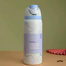 زجاجة مياه رياضية معزولة من الفولاذ المقاوم للصدأ سعة 32 أونصة مع قش للرياضة والسفر والمدرسة، كوب قهوة معزول معدني كبير السعة 32 أونصة قابل لإعادة الاستخدام، يحافظ على درجة حرارة المشروبات ساخنة/باردة لساعات، مقاوم للتعرق، متين، زجاجة مياه رياضية سعة 32 أونصة للأنشطة الخارجية والتخييم والقيادة، هدية عيد ميلاد، هدية عيد الميلاد للرجال والنساء عشاق اللياقة البدنية