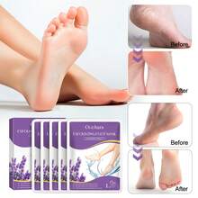 5对温和保湿薰衣草足膜，去角质一次性足膜，滋润肌肤，呵护足部，改善干燥，令双足光滑柔嫩