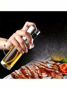 1 bình xịt dầu ô liu bằng thủy tinh tái sử dụng, bình phun sương mịn bằng thép không gỉ, thích hợp cho nấu ăn, làm bánh, trộn salad, bình xịt thực phẩm tiện dụng, phủ đều, dễ vệ sinh và đổ đầy lại, lựa chọn lý tưởng cho nấu ăn lành mạnh, thiết kế chống rò rỉ, kiểm soát lượng dầu hoàn hảo. - Nhiều màu - Xem 8