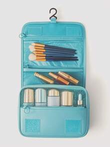 1 件多功能旅行洗漱包悬挂化妆包，储物袋，大容量，方便携带，男女适用防水化妆刷收纳沙滩包沙滩必需品沙滩巾收纳袋沙滩配件沙滩用品度假包夏季度假必备品旅行和商务旅行返校用品 - 彩色 - 查看 19