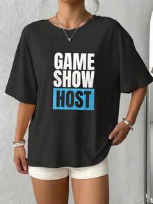 Board-Game-Lover-Trivia-Game-Night-Funny-Game-Show-Host-T-Shirt001 - 黑色 - 查看 4