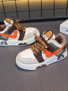 1 Pair Kids Casual Sneakers, Spring/Autumn 2025, Boys Loafers, New Low-Top Girls White Shoes, Soft Sole Versatile Sports Shoes