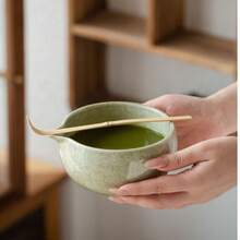 5pcs Matcha Set With , Middle Eastern Style Matcha Beginning Set Includes Match Bowl (With Spout), Matcha Whisk And Whisk Holder, Scoop, Sifter, Perfect Matcha Kit For Matcha Tea Ceremony, Gifts For Birthday And Holiday