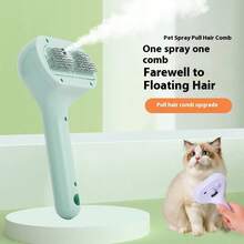 Rechargeable Pet Grooming Spray Brush, Suitable For Long-Haired Pets Like Cats And Dogs, Prevents Fur Scattering