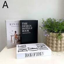 3 Peças de Livros Decorativos Dobráveis, Livros Decorativos Minimalistas para Casa, Escritório, Showroom