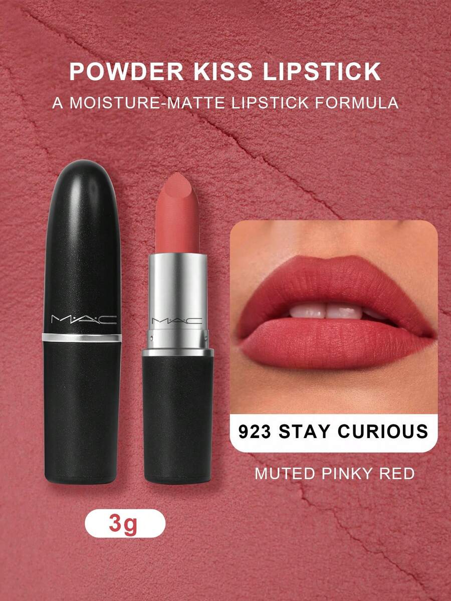 MAC Lustreglass Lipstick Sheer Shine PDA (Bricky Red).1 0Z/3G - #923 STAY CURIOUS - View 1
