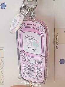 可爱卡通像素/四叶草幸运兔/邮差鼠设计创意钥匙扣，日式吊坠，背包挂饰，Y2K包包挂件 - 彩色 - 查看 7