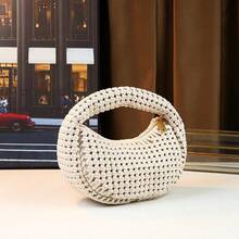 2024 年新款时尚编织手提包、时尚女士手拿包、精致女士晚装包