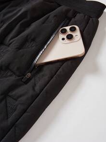 Winter Women's Plus Size Thermal Lined Straight Leg Sweatpants, Warm And Comfortable Casual Pants For Winter