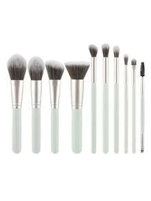 New 10pcs Makeup Brush Set Including Concealer Brush, Blush Brush, Powder Brush, Eyeshadow Brush, Highlighter Brush, Foundation Brush And Other Makeup Tools - Multicolor - View 11