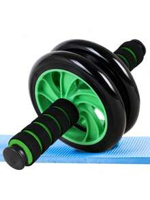 XIESHOU 1pc 2-Wheel Ab Roller With Knee Pad, Home Gym Fitness Equipment For Abdominal Muscle Training, Suitable For Home, Outdoor, Gym Abdominal Wheel, A Fitness Equipment For Men And Women To Tighten The Abdomen, Is Used For Home Use. It Is A Quiet Exercise For Beginners To Help Reduce Belly Fat