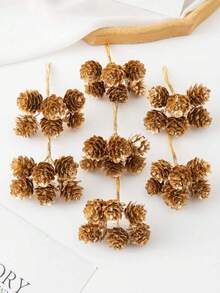 1/3/6 pièces Pomme de pin artificielle de 8 cm pour décorations d'automne et de Noël, décorations de mariage, décoration de la maison, de la salle à manger, de la chambre, de la cuisine, décoration de fête d'anniversaire, décoration de jardin extérieur, décoration de sapin de Noël, guirlande de fête de mariage, décoration de la maison, de la salle à manger, de la chambre, décoration d'hiver et de Noël, cadeaux d'anniversaire, décoration d'intérieur