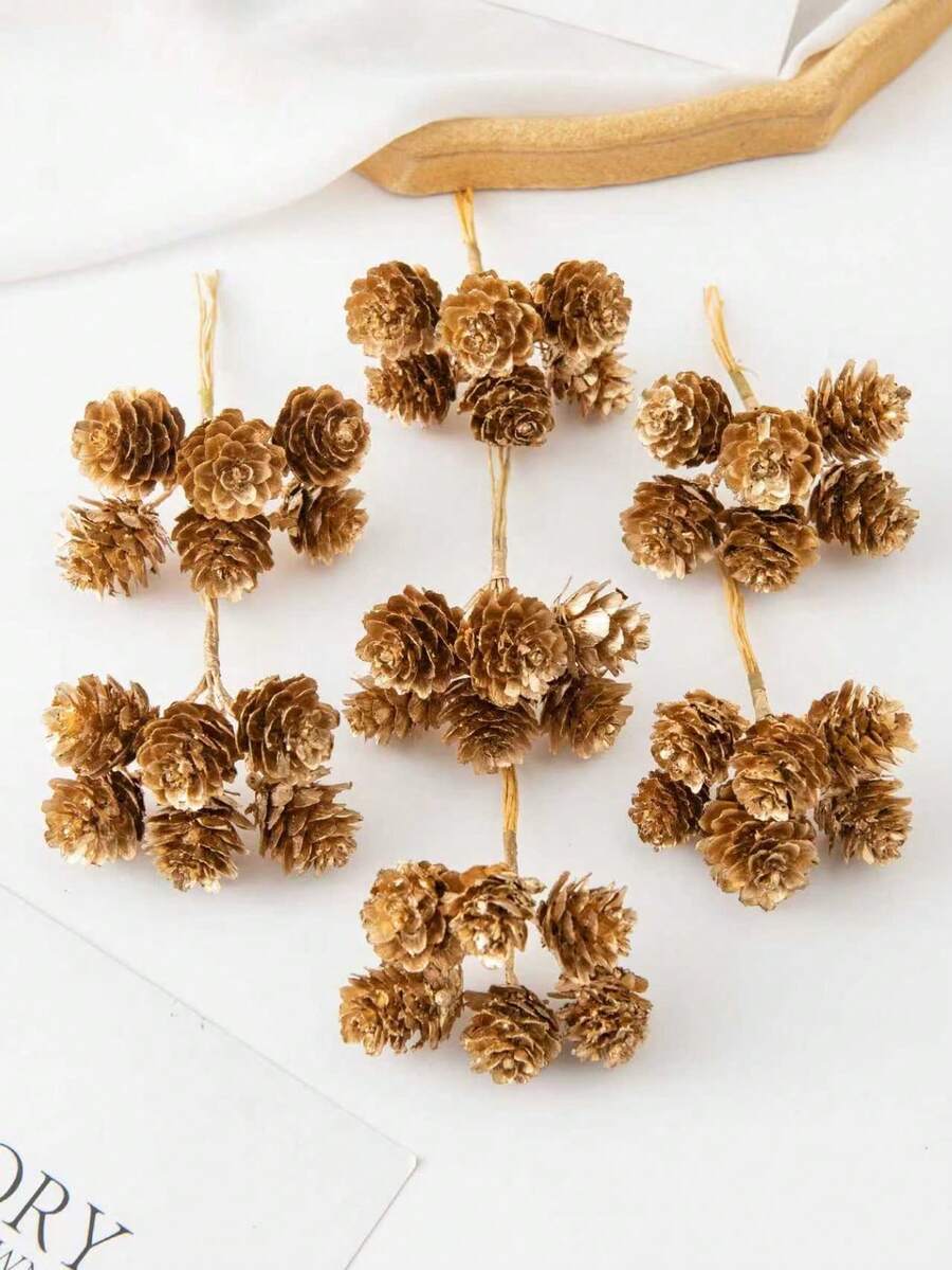 1/3/6 pièces Pomme de pin artificielle de 8 cm pour décorations d'automne et de Noël, décorations de mariage, décoration de la maison, de la salle à manger, de la chambre, de la cuisine, décoration de fête d'anniversaire, décoration de jardin extérieur, décoration de sapin de Noël, guirlande de fête de mariage, décoration de la maison, de la salle à manger, de la chambre, décoration d'hiver et de Noël, cadeaux d'anniversaire, décoration d'intérieur