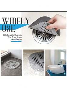 1 pezzo Filtro per capelli, Filtro anti-intasamento per lavandino, Tappo per scarico di vasca da bagno e doccia, Tappo deodorante in silicone per cucina, Coperchio per scarico, Filtro per fognature, Raccoglitore di capelli per bagno, Coperchio per scarico a pavimento, Accessori per cucina, bagno, casa, forniture per la casa, decorazione per bagno, decorazione autunnale, articoli per il ritorno a scuola