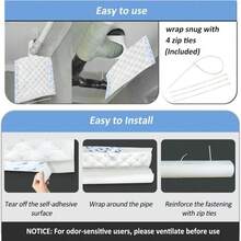 BXI Double Noise Blocker Sound Proof Foam, 394 X 134 X 1 Inch Egg Crate Foam Rubber Sound Deadening Material, Sound Dampening Acoustic Panels For HVAC, Pipe, Machine, Window, Wall, Door