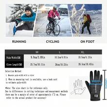 1 Pair Men's Winter Warm Gloves, Long Thickened Windproof Snowboard Cycling Sled Gloves, Adjustable Knob, Touchscreen Compatible