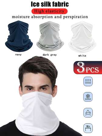 3 件套户外防晒颈套，透气面罩，运动、骑行、夏季遮阳面罩