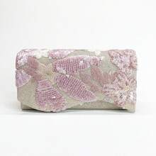 Bolso de embrague con purpurina, diseño en V, cadena de metal con purpurina y lentejuelas, bolso de fiesta de noche para bodas, cenas y uso casual, bolso de mano para mujer, regalo del Día de San Valentín