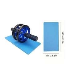 XIESHOU 1pc 2-Wheel Ab Roller With Knee Pad, Home Gym Fitness Equipment For Abdominal Muscle Training, Suitable For Home, Outdoor, Gym Abdominal Wheel, A Fitness Equipment For Men And Women To Tighten The Abdomen, Is Used For Home Use. It Is A Quiet Exercise For Beginners To Help Reduce Belly Fat