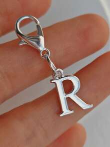 A-Z Letter Keychain - Elegant Silver Metal Letter Keyring With Lobster Clasp, Zinc Alloy Material Durable, Suitable For Vacation, Date, Beach, Shopping, Commuting And Study, Ideal For Wallet, Backpack And Car Keys - Birthday Gift And Key Accessory | Chic Keychain | Metal Keychain, Best Match For Spring/Summer - Multicolor - View 6