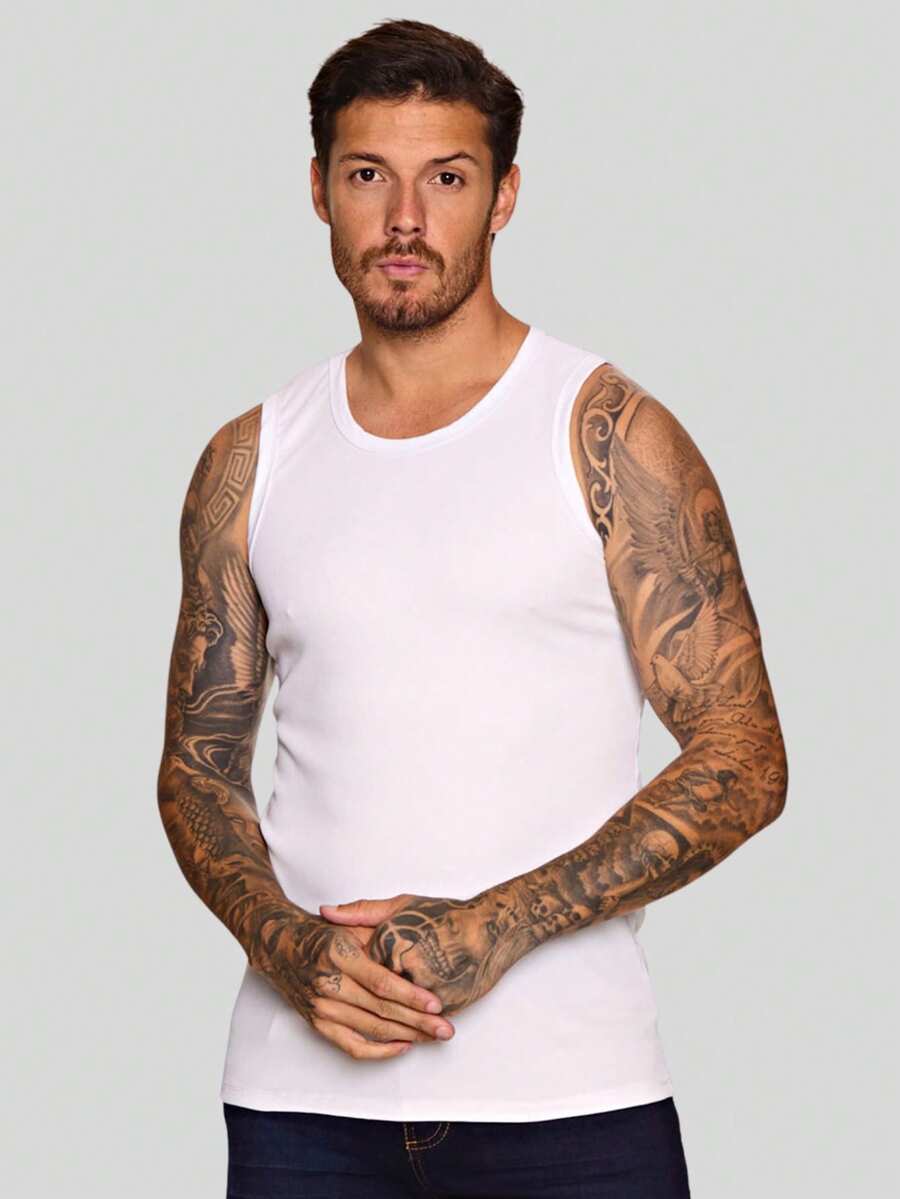 Men T-Shirts & Tanks - White - View 1
