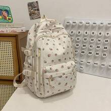 Unisex Mode Rucksack, großes Fassungsvermögen Reißverschluss Dekor minimalistisch & stilvoll, geeignet für Paar und Campus Pendler