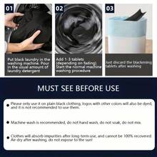 5/10/15/20pcs Clothing Brightening Sheets - Rejuvenating Paper Laundry Helper Sheets For Dark & Black Fabrics, Prevents Fading, Maintains Color & Softness - Black - View 5