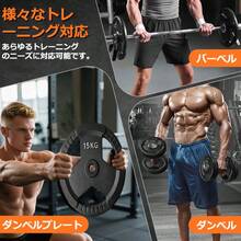 2.5KGx4 ダンベル バーベル 穴開きプレート シャフト径28mm対応 3ヶ所グリップ アイアンプレート 穴径29mm バーベルプレート ベンチプレス 耐磨耗 滑り止め 床に傷めず 腕立て伏せ 筋トレ 鉄アレイ ウエイトトレーニング トレーニング器具 - X29-B3K02 - チェックする 7